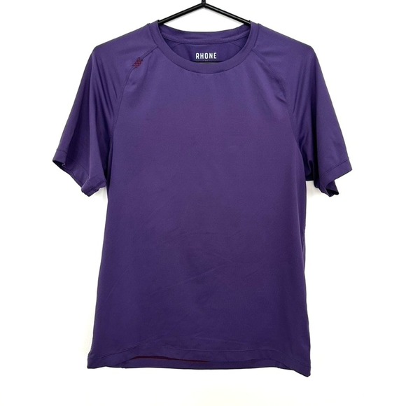 Rhone Shirt Mens Small Purple Reign Performance Training Soft Wicking UPF Gym - Picture 1 of 6